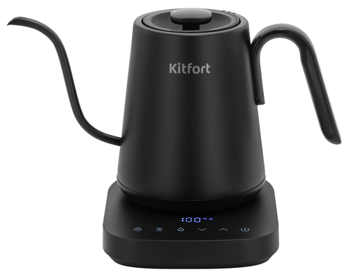 Купить Электрочайник для кофе Kitfort КТ-6761 черный в интернет-магазине DNS. Характеристики, цена Kitfort КТ-6761 | 9242928.