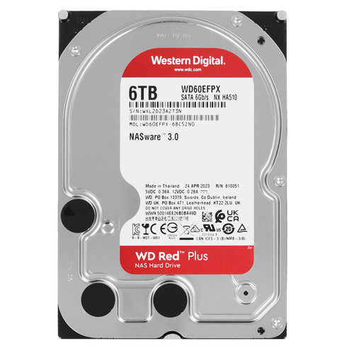 Купить 6 ТБ Жесткий диск WD Red Plus [WD60EFPX] в интернет-магазине DNS. Характеристики, цена WD Red Plus | 5434321.