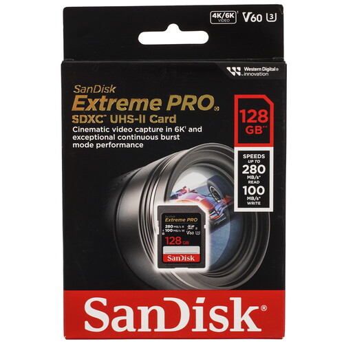 Купить Карта памяти SanDisk Extreme Pro SDXC 128 ГБ [SDSDXEP-128G-GN4IN] в интернет-магазине DNS. Характеристики, цена  | 5606459.
