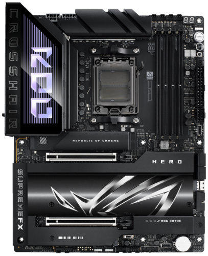 Купить Материнская плата ASUS ROG CROSSHAIR X870E HERO в интернет-магазине DNS. Характеристики, цена ASUS ROG CROSSHAIR X870E HERO | 5495468.