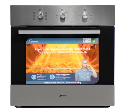 Купить Электрический духовой шкаф Midea MO110B4X серебристый в интернет-магазине DNS. Характеристики, цена Midea MO110B4X | 9325620.