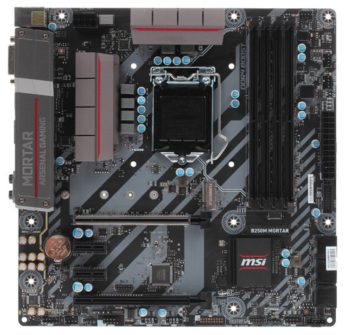Купить Плата MSI LGA1151 B250 B250M MORTAR 4xDDR4 2xPCI-Ex16 DP/HDMI/DVI SATA3 М2 USB3.1 Type-C mATX в интернет-магазине DNS. Характеристики, цена  | 1098738.