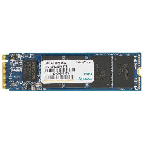 Купить 1000 ГБ M.2 NVMe накопитель Apacer PP3480 [AP1TPP3480-R] в интернет-магазине DNS. Характеристики, цена Apacer PP3480 | 1698818.