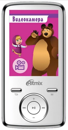 Купить Мультимедиа плеер RITMIX RF-7650M 4Gb белый [2,4'' TFT, фото/видео/веб камера, FM-радио, microSD до 16 Gb] в интернет-магазине DNS. Характеристики, цена  | 0180650.
