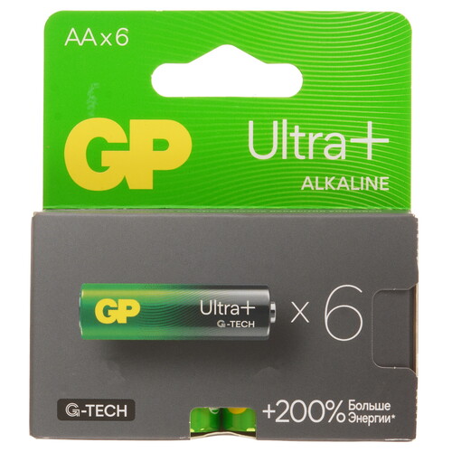 Купить Батарейка GP Ultra+G-TECH AA (LR6/ER14505/FR6/R6P) в интернет-магазине DNS. Характеристики, цена GP Ultra+G-TECH | 5443580.
