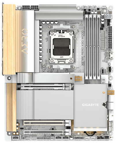 Купить Материнская плата GIGABYTE X870E AERO X3D WOOD в интернет-магазине DNS. Характеристики, цена GIGABYTE X870E AERO X3D WOOD | 5660216.