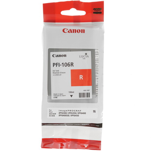 Купить Картридж Canon PFI-106R красный в интернет-магазине DNS. Характеристики, цена Canon PFI-106R | 7974865.