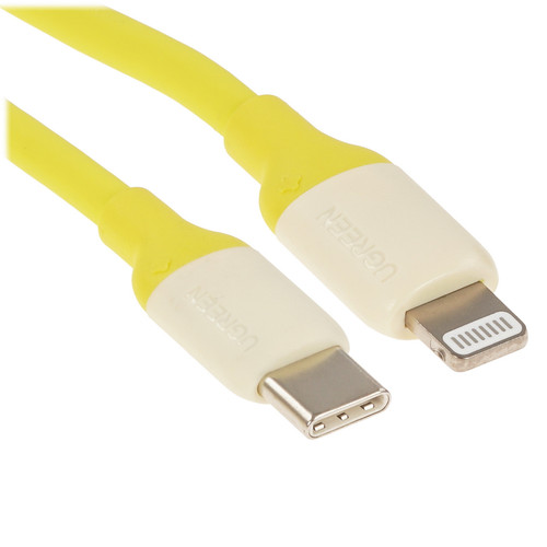 Купить Кабель Ugreen Lightning 8-pin - USB Type-C желтый в интернет-магазине DNS. Характеристики, цена UGREEN US387 | 9983466.