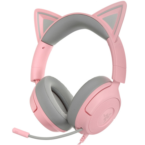 Купить Проводные наушники Razer Kraken Kitty V3 X  розовый 2025 в интернет-магазине DNS. Характеристики, цена Razer Kraken Kitty V3 X | 5636719.