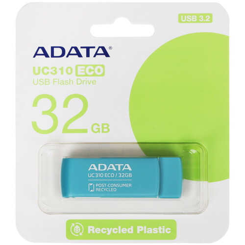 Купить Память USB Flash 32 ГБ AData UC310 ECO [UC310E-32G-RGN] в интернет-магазине DNS. Характеристики, цена AData UC310 ECO | 5444791.
