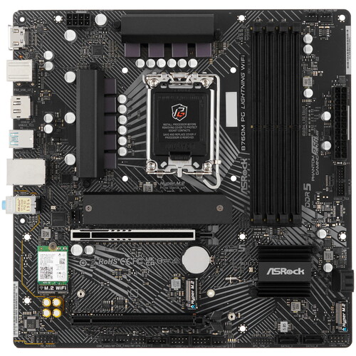 Купить Материнская плата ASRock B760M PG Lightning WiFi в интернет-магазине DNS. Характеристики, цена ASRock B760M PG Lightning WiFi | 5462256.