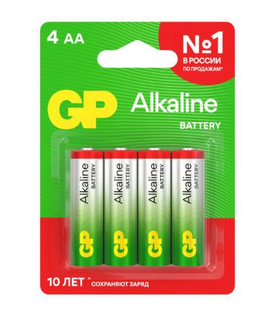 Купить Батарейка GP Alkaline AA (LR6/ER14505/FR6/R6P) в интернет-магазине DNS. Характеристики, цена GP Alkaline | 9403638.