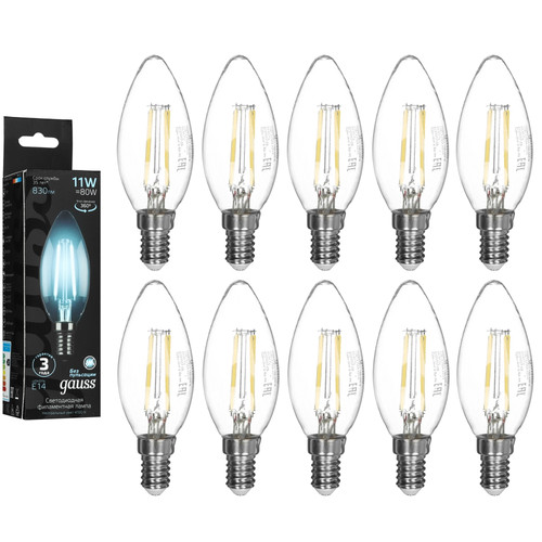 Купить Комплект филаментных ламп Gauss Filament Crystal 103801211 в интернет-магазине DNS. Характеристики, цена Gauss Filament Crystal 103801211 | 5613125.