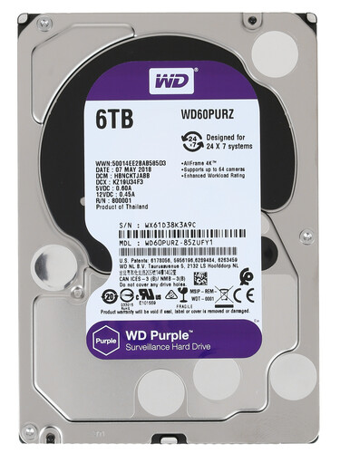 Купить 6 ТБ Жесткий диск WD Purple [WD60PURZ] в интернет магазине DNS ...
