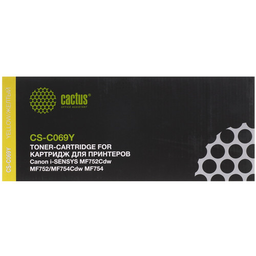 Купить Картридж лазерный Cactus CS-C069Y желтый, с чипом в интернет-магазине DNS. Характеристики, цена Cactus CS-C069Y | 9065520.