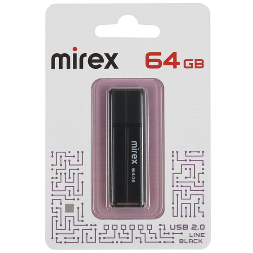 Купить Память USB Flash 64 ГБ Mirex LINE [13600-FMULBK64] в интернет-магазине DNS. Характеристики, цена Mirex LINE | 5491867.