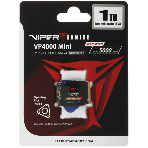 Купить 1000 ГБ M.2 NVMe накопитель Patriot Viper VP4000 Mini [VP4000M1TBM23] в интернет-магазине DNS. Характеристики, цена Patriot Viper VP4000 Mini | 5451400.
