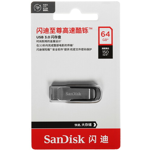 Купить Память USB Flash 64 ГБ SanDisk Ultra Flair [SDCZ73-064G-Z35] в интернет-магазине DNS. Характеристики, цена SanDisk Ultra Flair | 5629481.