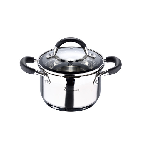 Купить Кастрюля Masterpro Foodies MP 1.8 л 16 см серый в интернет-магазине DNS. Характеристики, цена Masterpro Foodies MP | 9254955.