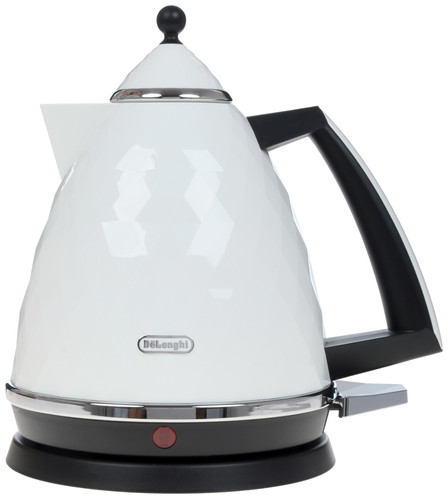 Купить Электрочайник DeLonghi Brillante KBJ2001.W белый в интернет-магазине DNS. Характеристики, цена DeLonghi Brillante KBJ2001.W | 1253184.