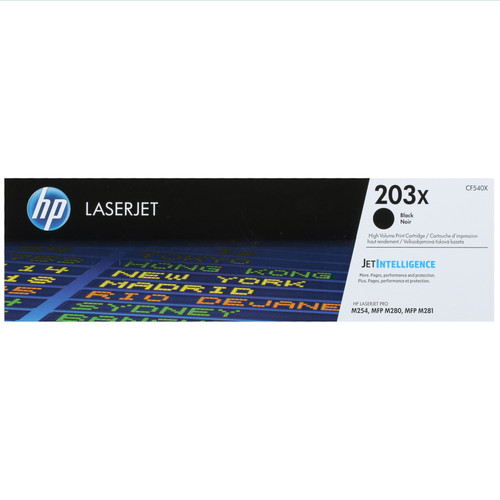 Купить Картридж лазерный HP 203X (CF540X) черный, с чипом в интернет-магазине DNS. Характеристики, цена HP 203X (CF540X) | 1163541.