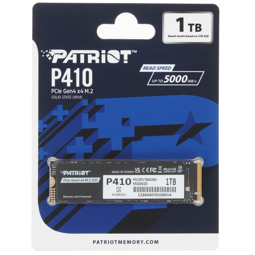 Купить 1000 ГБ M.2 NVMe накопитель Patriot P410 [P410P1TBM28H] в интернет-магазине DNS. Характеристики, цена Patriot P410 | 5915060.