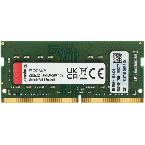 Купить Оперативная память SODIMM Kingston ValueRAM [KVR26S19S8/16] 16 ГБ в интернет-магазине DNS. Характеристики, цена Kingston ValueRAM | 5053732.