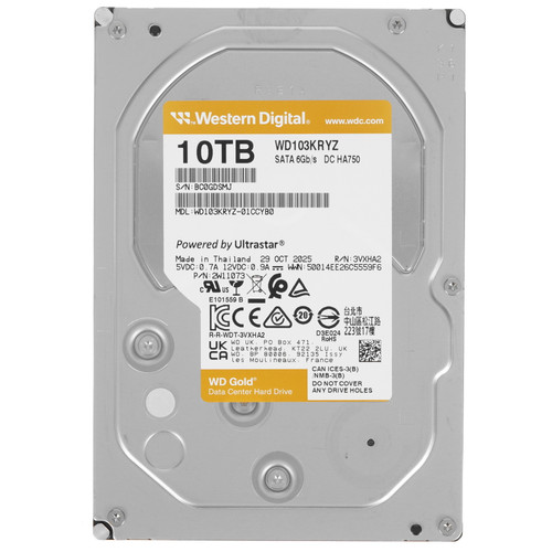 Купить 10 ТБ Жесткий диск WD Gold [WD103KRYZ] в интернет-магазине DNS. Характеристики, цена WD Gold | 5661408.