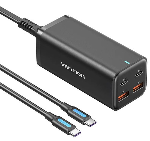 Купить Сетевое зарядное устройство Vention FBSBG черный в интернет-магазине DNS. Характеристики, цена Vention FBSBG | 9339334.