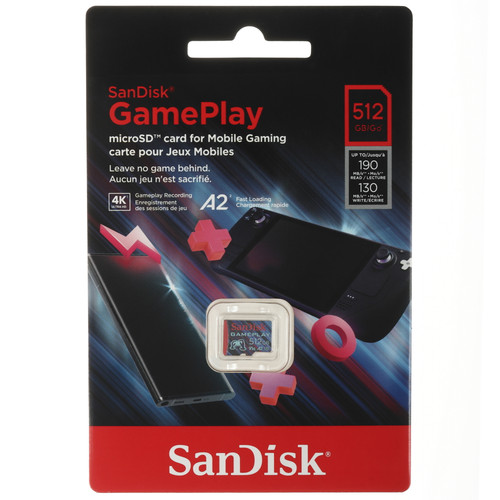 Купить Карта памяти Sandisk GamePlay microSDXC 512 ГБ [SDSQXAV-512G-GN6XN] в интернет-магазине DNS. Характеристики, цена  | 5635948.