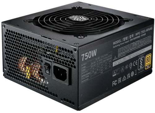 Купить Блок питания Cooler Master MWE GOLD 750 V2 ATX 3.0 READY  черный в интернет-магазине DNS. Характеристики, цена Cooler Master MWE GOLD 750 V2 ATX 3.0 READY | 5450198.