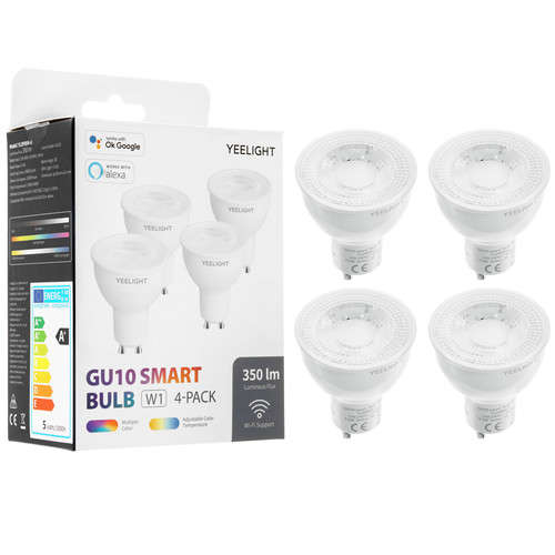 Купить Комплект умных светодиодных ламп Yeelight GU10 Smart bulb Multicolor в интернет-магазине DNS. Характеристики, цена Yeelight GU10 Smart bulb Multicolor | 5324262.