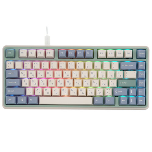 Купить Клавиатура  проводная + беспроводная Varmilo VXT81 Eucalyptus в интернет-магазине DNS. Характеристики, цена Varmilo VXT81 Eucalyptus | 5486651.