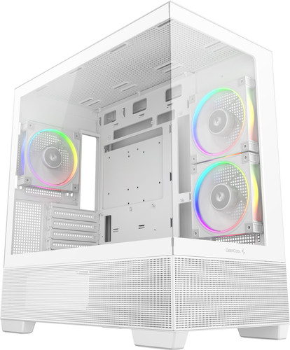 Купить Корпус DEEPCOOL CG380 3F [R-CG380-WHAGM3-G] белый в интернет-магазине DNS. Характеристики, цена DEEPCOOL CG380 3F | 5637151.