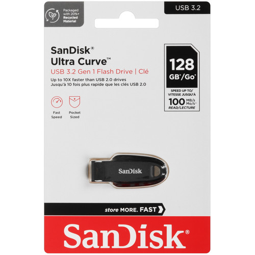 Купить Память USB Flash 128 ГБ SanDisk Ultra Curve [SDCZ550-128G-G46] в интернет-магазине DNS. Характеристики, цена SanDisk Ultra Curve | 9102931.