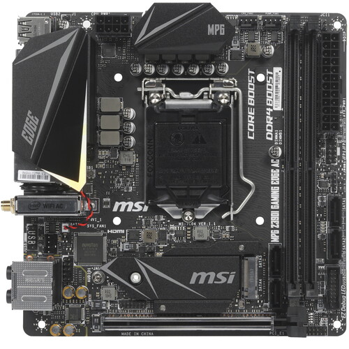 Купить Плата MSI LGA1151-v2 Z390 Z390I MPG GAMING EDGE AC 2xDDR4 1xPCI ...