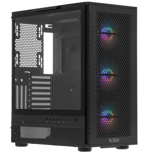 Купить Корпус PCCooler ME200 MESH BK [C3-A520BKP3-G] черный в интернет-магазине DNS. Характеристики, цена PCCooler ME200 MESH BK | 5459025.