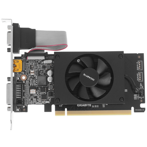Купить Видеокарта GIGABYTE GeForce GT 710 LP (rev. 2.0) [GV-N710D3-2GL Rev2.0] в интернет-магазине DNS. Характеристики, цена GIGABYTE GeForce GT 710 LP (rev. 2.0) | 4738864.