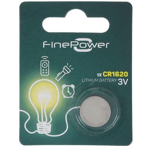 Купить Батарейка FinePower CR1620 в интернет-магазине DNS. Характеристики, цена FinePower | 1351759.