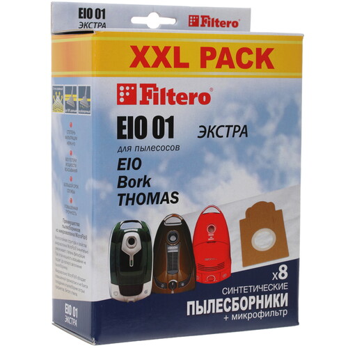 Купить Мешок-пылесборник Filtero EIO 01 XXL PACK в интернет-магазине DNS. Характеристики, цена Filtero EIO 01 XXL PACK | 4820316.