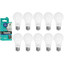 Комплект светодиодных ламп Camelion LED E27/A60/13w/865 [E27, 13 Вт, 1125 лм, 6500 K, 170-265 В / 50 Гц, в комплекте: 10 шт]