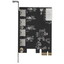 Плата расширения Gembird SPCR-04 [подключение: PCI-E x1, разъемы: 4 x USB 3.2 Gen 1 Type-A]