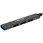 USB-разветвитель DEXP DUH-DHLB026 [USB 2.0 Type-A х 3, USB 3.2 Gen 1 Type-A х 1, кабель - 11 см, корпус серебристый]