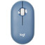 Мышь беспроводная Logitech Pebble M350 [910-006655] синий [1000 dpi, светодиодный, Bluetooth, USB Type-A, кнопки - 3]