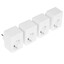 Комплект умных розеток TP-Link TAPO P100(4-PACK) [наружная, 2.3 кВт, 10 А, 220 - 240 В, Wi-Fi, TP-Link Tapo, белый]