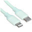 Кабель Ugreen Lightning 8-pin - USB Type-C зеленый [USB 2.0, форма - круглая, оплетка - силиконовая, 3 А, 15 Вт, 1 шт]