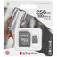 Карта памяти Kingston microSDXC 256 ГБ [SDCS2/256GB] [A1, Class 10, UHS Class 3, Video Class 30, запись - 85 Мбайт/сек, чтение - 100 Мбайт/сек]