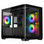 Корпус ARDOR GAMING Crystal CGM  черный [Mini-Tower, Micro-ATX, Mini-ITX, USB 3.2 Gen 1 Type-A, USB 3.2 Gen 2 Type-C, ARGB вентиляторы, 3 x 120 мм]
