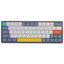 Клавиатура  проводная + беспроводная Nuphy AIR60 [механическая, Gateron Brown Low-Profile, Bluetooth, USB Type-A, радиоканал, цвет серый]