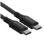 Кабель Ugreen USB Type-C - USB Type-C черный [форма - круглая, оплетка - нейлоновая, 3 А, 60 Вт, 1 шт]